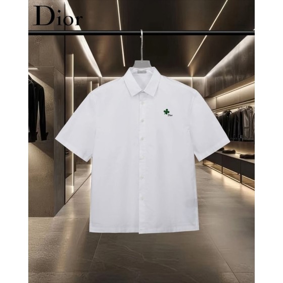 Dior Clover Logo Short-Sleeve Shirt